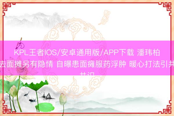 KPL王者IOS/安卓通用版/APP下载 潘玮柏没去面摊另有隐情 自曝患面瘫服药浮肿 暖心打法引共识