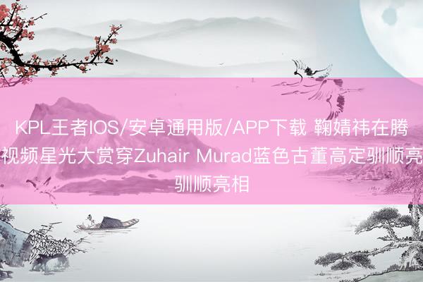 KPL王者IOS/安卓通用版/APP下载 鞠婧祎在腾讯视频星光大赏穿Zuhair Murad蓝色古董高定驯顺亮相