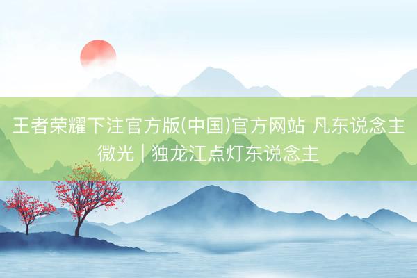 王者荣耀下注官方版(中国)官方网站 凡东说念主微光 | 独龙江点灯东说念主